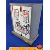 Image 6 : Vending Machine "Buy Sanitary Postage Stamps" (6 Cent & 10 Cent Air Mail) (w/Keys) (14"H x 10-1/4"W 
