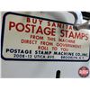 Image 9 : Vending Machine "Buy Sanitary Postage Stamps" (6 Cent & 10 Cent Air Mail) (w/Keys) (14"H x 10-1/4"W 