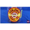 Image 3 : Vintage Style Service Station 1 Quart Oil Bottle "GOLDEN SHELL OIL" Decal w/Spout (14"H Total) (SEE 