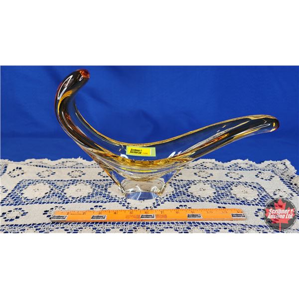 Chalet Glass Décor Bowl (9-1/2") (SEE PICS!)