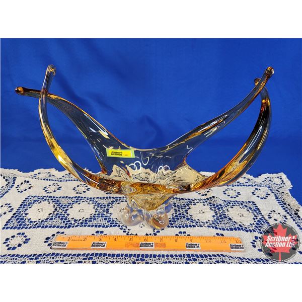 Chalet Glass Décor Bowl (10") (SEE PICS!)