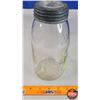 Image 5 : Mason Jar "BEAVER" Quart (8-1/2"H) (SEE PICS!)