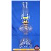Image 1 : Coal Oil Pedestal Lamp "Princess Feather" (P&A Burner) (19-1/4"H) (SEE PICS!)
