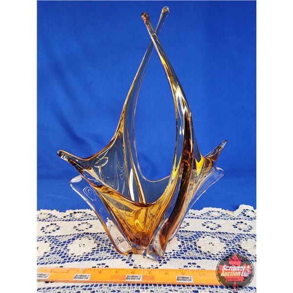 Chalet Glass Décor Bowl (16"H) (SEE PICS!)