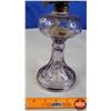 Image 3 : Coal Oil Lamp (Amethyst) (Victoria Burner) (16-1/4"H Total) (SEE PICS!)