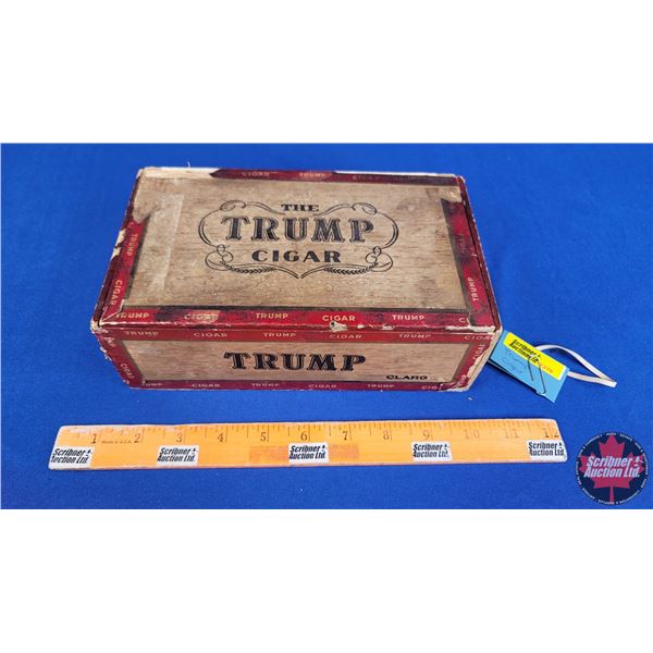 "The TRUMP Cigar" Box (3"H x 9"W x 5-1/4"D) (SEE PICS!)
