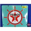 Image 2 : Reproduction Pump Sign "TEXACO Marine White GASOLINE" (18"H x 12"W) (Heavy) (SEE PICS!)