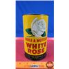 Image 4 : OIL TIN: WHITE ROSE MOTOR OIL (6-1/2"H x 4"Dia) (SEE PICS!)