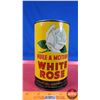 Image 5 : OIL TIN: WHITE ROSE MOTOR OIL (6-1/2"H x 4"Dia) (SEE PICS!)