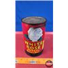 Image 1 : OIL TIN: WHITE ROSE DURSOL HEAVY DUTY MOTOR OIL (FULL) (6-1/2"H x 4"Dia) (SEE PICS!)