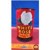 Image 4 : OIL TIN: WHITE ROSE DURSOL HEAVY DUTY MOTOR OIL (FULL) (6-1/2"H x 4"Dia) (SEE PICS!)