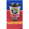 Image 1 : OIL TIN: WHITE ROSE ULTRA MOTOR OIL (6-1/2"H x 4"Dia) (SEE PICS!)
