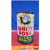 Image 2 : OIL TIN: WHITE ROSE ULTRA MOTOR OIL (6-1/2"H x 4"Dia) (SEE PICS!)