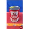 Image 1 : OIL TIN: WHITE ROSE MOTOR OIL (Cardboard) (6"H x 4"Dia) (SEE PICS!)