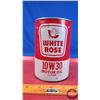 Image 2 : OIL TIN: WHITE ROSE MOTOR OIL (Cardboard) (6"H x 4"Dia) (SEE PICS!)