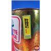 Image 8 : OIL TIN: WHITE ROSE ULTRA MULTI-GRADE MOTOR OIL (6-1/2"H x 4"Dia) (SEE PICS!)