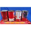 Image 3 : OIL TINS (4): WHITE ROSE / EN-AR-CO ~ Variety Red & White (One is Cardboard) (6-1/2"H x 4"Dia) (SEE 
