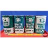 Image 2 : OIL TINS (4): WHITE ROSE - Variety Green & White (6-1/2"H x 4"Dia) (SEE PICS!)