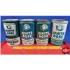 Image 4 : OIL TINS (4): WHITE ROSE - Variety Green & White (6-1/2"H x 4"Dia) (SEE PICS!)