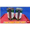Image 4 : OIL TINS (2): QUAKER STATE Motor Oil (6-1/2"H x 4"Dia) (SEE PICS!)