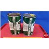 Image 5 : OIL TINS (2): QUAKER STATE Motor Oil (6-1/2"H x 4"Dia) (SEE PICS!)