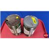 Image 6 : OIL TINS (2): QUAKER STATE Motor Oil (6-1/2"H x 4"Dia) (SEE PICS!)