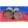 Image 7 : OIL TINS (2): QUAKER STATE Motor Oil (6-1/2"H x 4"Dia) (SEE PICS!)