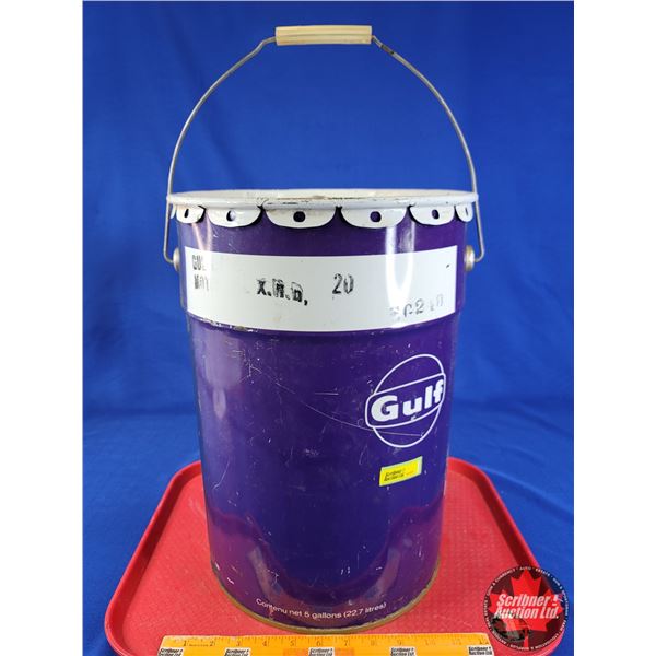 Gulf 5 Gallon Pail (16-1/2"H x 12"Dia) (SEE PICS!)
