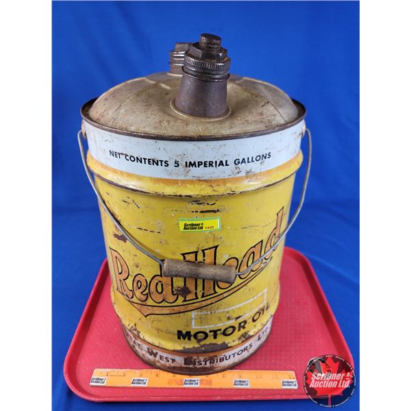 Red Head 5 Gallon Pail (18-1/2"H x 12"Dia) (SEE PICS!)