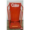 Image 1 : Metal Store Display Cart/Rack "Enjoy Coke" (50"H x 25"W x 23"D) (SEE PICS!)