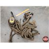 Image 1 : Antique Block & Tackle with Rope (SEE PICS!)