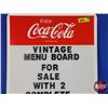 Image 5 : Enjoy Coca-Cola Menu Board with Black Interchangeable Letters/Numbers/Characters (23-1/2"H x 14"W) (