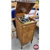 Image 2 : "Columbia Grafonola" Gramophone Cabinet Style w/Record Storage (43"H x 19"W x 21"D) (Working) (SEE P