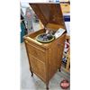 Image 3 : "Columbia Grafonola" Gramophone Cabinet Style w/Record Storage (43"H x 19"W x 21"D) (Working) (SEE P