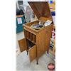 Image 8 : "Columbia Grafonola" Gramophone Cabinet Style w/Record Storage (43"H x 19"W x 21"D) (Working) (SEE P