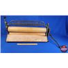 Image 1 : "HOUSEHOLD AM. WRINGER CO. NEW YORK U.S.A." Cast Frame & Wood Roller Wringer (30"W without Handle) (