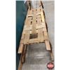 Image 5 : Vintage Wooden Sledge / Pack Sleigh (19"H x 16"W x 54"D) (SEE PICS!)