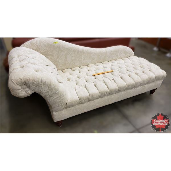 Victorian Style Tufted Chaise Lounge (34"H x 76"W x 28-1/2"D) (SEE PICS!)