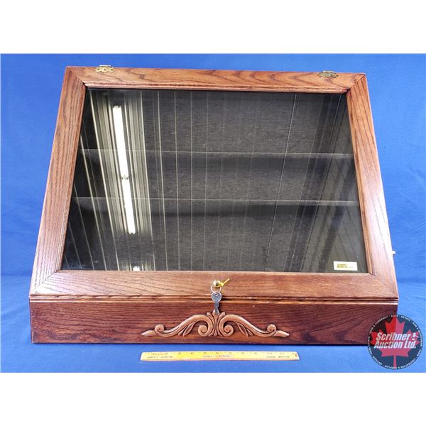 Counter Top Graduated Locking Display Cabinet (23-1/2"H x 29-3/4"W x 15"D) (SEE PICS!)