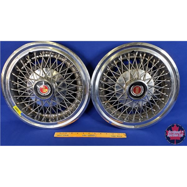 Wheel Covers (2) Spokes (15"H) (FORD) (SEE PICS!)