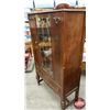 Image 9 : Depression Era China Cabinet w/Linen Drawer (60"H x 35"W x 14-3/4"D) (SEE PICS!)