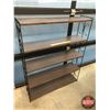 Image 2 : Metal / Wrought Iron Shelving Unit (5 Shelves) (47"H x 37"W x 9-1/2"D) (SEE PICS!)