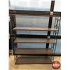 Image 3 : Metal / Wrought Iron Shelving Unit (5 Shelves) (47"H x 37"W x 9-1/2"D) (SEE PICS!)