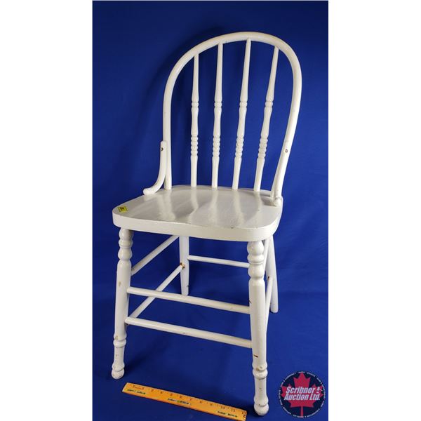 Windsor Side Chair (White) (33-1/2"H x 15"W x 14"D) (SEE PICS!)