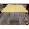 Image 2 : Folding Table (Yellow Top) (26-1/2"H x 30"W x 30"D) (SEE PICS!)