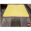 Image 3 : Folding Table (Yellow Top) (26-1/2"H x 30"W x 30"D) (SEE PICS!)