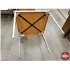 Image 4 : Folding Table (Yellow Top) (26-1/2"H x 30"W x 30"D) (SEE PICS!)