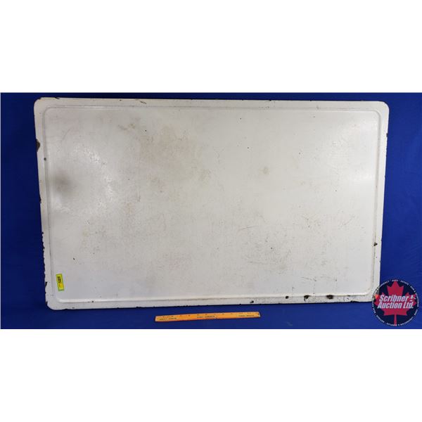Enamel Table Top Only or possibly from Kitchen Hoosier Style Cupboard (40-1/2" x 25"D) (SEE PICS!)