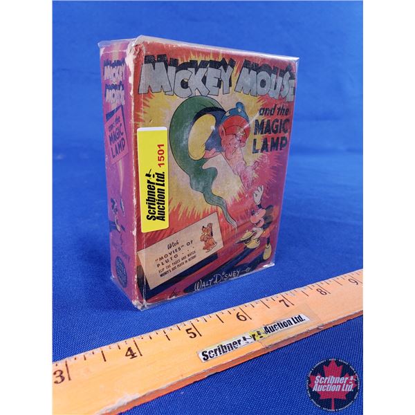 The Better Little Book : MICKEY MOUSE and the MAGIC LAMP (4-1/2"H x 3-3/4"W x 1-1/2"D) (Sealed) (SEE