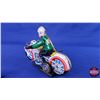 Image 6 : Tin Motorcycle/Rider Wind Up Toy (5"H) (SEE PICS!)